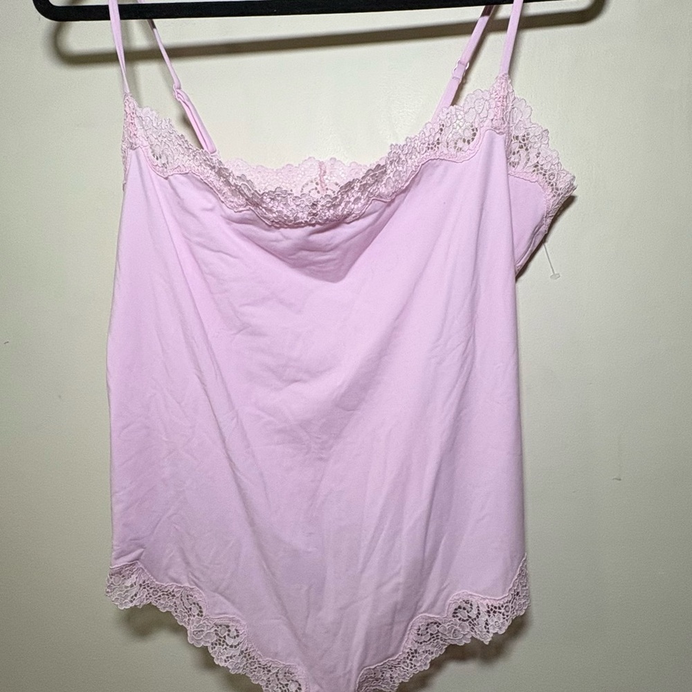 NEW…..SKIMS Everybody fits cami lace trim bodysuit 4X
